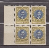 A11 TX7 9 - 1930 - Carol II - Londra - perechi de cate patru timbre, Regi, Nestampilat