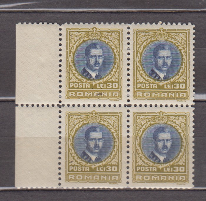 A11 TX7 9 - 1930 - Carol II - Londra - perechi de cate patru timbre