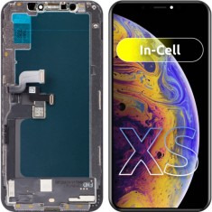 Display cu Touchscreen ZY pentru Apple iPhone XS, cu Rama, Versiune LCD In-Cell, Negru