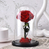 Cumpara ieftin Trandafir Criogenat bonita rosu &Oslash;9,5cm in cupola 12x25cm