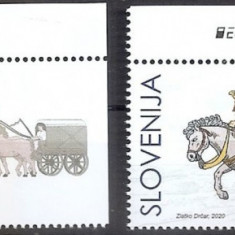SLOVENIA 2020 EUROPA CEPT Serie 2 timbre cu viniete MNH**