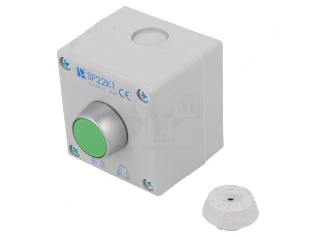 Casetă de comandă SP22 1 Buton IP65 Plastic