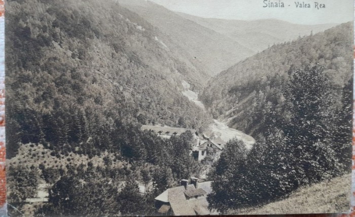 Carte postala, Sinaia, Valea Rea, perioada interbelica