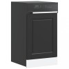 VidaXL Panou pentru mașină de spălat vase &bdquo;Porto&rdquo; Negru lemn prelucrat