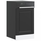 VidaXL Panou pentru mașină de spălat vase &bdquo;Porto&rdquo; Negru lemn prelucrat