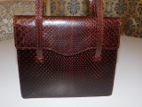 Poseta vintage piele naturala sarpe, eleganta, pentru ocazii