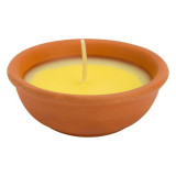 Lumanare citronella anti tantari in pahar de ceramica,9x3 cm, Oem