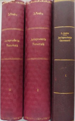Jurisprudenta rezumata. Deciziuni pronuntate de Inalta Curte de Casatie si Justitie (3 volume) &amp;ndash; Sever Andru foto