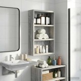 vidaXL Dulap de perete pentru baie cu raft Sonoma gri 30 x 10 x 50 cm 889316