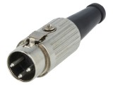Conector DIN 3 Pin 180&deg; pe cablu