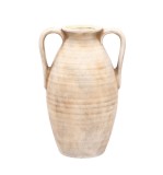 Cumpara ieftin Vaza flori ceramica bej Amphora 22 x 17 x 30,5 cm