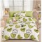 Lenjerie pat single,bumbac finet,4 piese,cearceaf cu elastic 140x200cm,cearceaf pilota 150x220cm,2 fete de perna 50x80cm-A1147