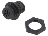 Conector Circular RST Mamă 3 PIN Argintat 8A 250V