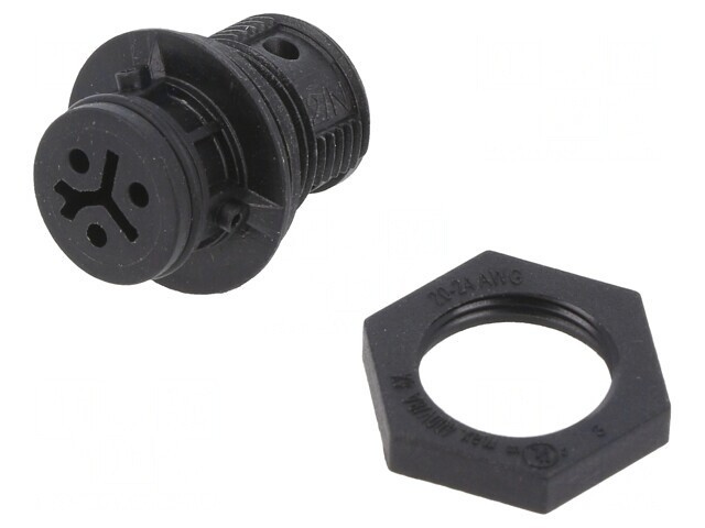 Conector Circular RST Mamă 3 PIN Argintat 8A 250V