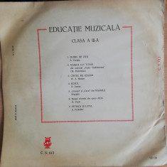 Disc Vinil Disc de Educatie Muzicala cls a III-a Electrecord C.S. 013