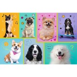 Puzzle 100 piese - In lumea cateilor | Trefl