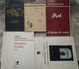 ANGHEL DUMBRAVEANU: LOT 5 VOLUME DE VERSURI (1964-1989) [UNUL CU DEDICATIE / AUTOGRAF PT EUGEN BARBU]