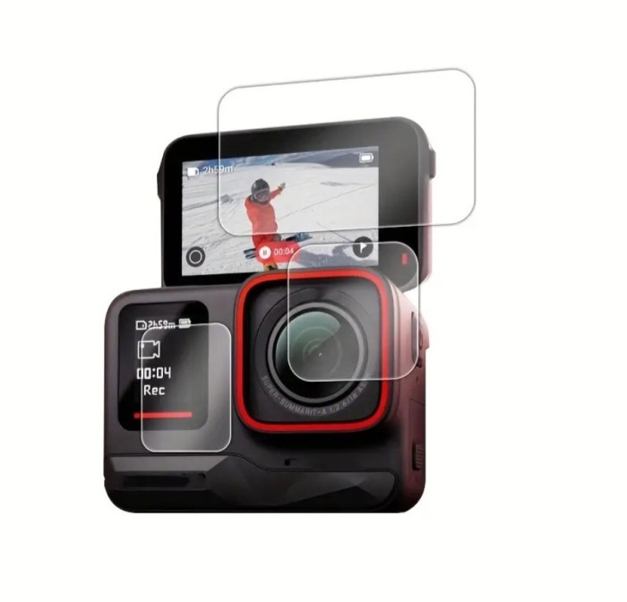 Set sticla protectie display si lentila Telesin, pentru camera Insta360 Ace Pro