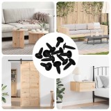 vidaXL Cuie Auto-filetante 12 pcs Negru 3,5 x 12 mm Fier 864500