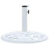 Gossi suport de umbrela, alb, 12 kg, fonta, 48 cm