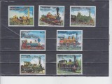 A12 S3 10 - Timbre foarte vechi - Paraguay - locomotive