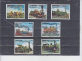 M2 TS2 10 - Timbre foarte vechi - Paraguay - locomotive, Transporturi, Nestampilat