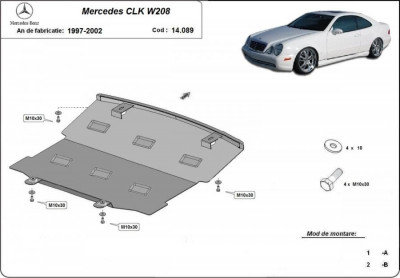 Scut motor metalic Mercedes CLK W208 1992-2002 foto