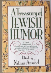 A treasury of jewish humor Nathan Ausubel Evrei Iudaism Carte Rara-Umor foto