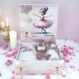 Cumpara ieftin Trusou Botez cu 8 Piese, Balerina, Culoare Roz Pudra - TB263