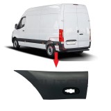 Bandou aripa spate Mercedes Sprinter, 02.2018-, partea stanga, cu gauri semnalizari laterale; spate,