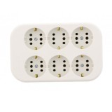 Legrand Bloc Moes 053424, 6 prize, alb