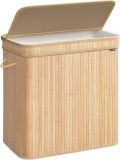 Cumpara ieftin Cos de rufe Songmics Bej 62.5x41.5x61 cm