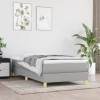 VidaXL Cadru de pat fără saltea, gri deschis, 90x190 cm, textil