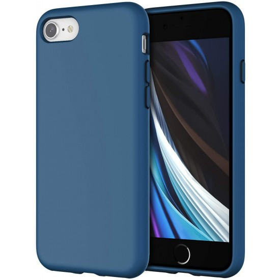 Husa Liquid soft touch compatibila cu Apple IPhone 7 / 8 / SE 2020, Albastru - ALC&reg;