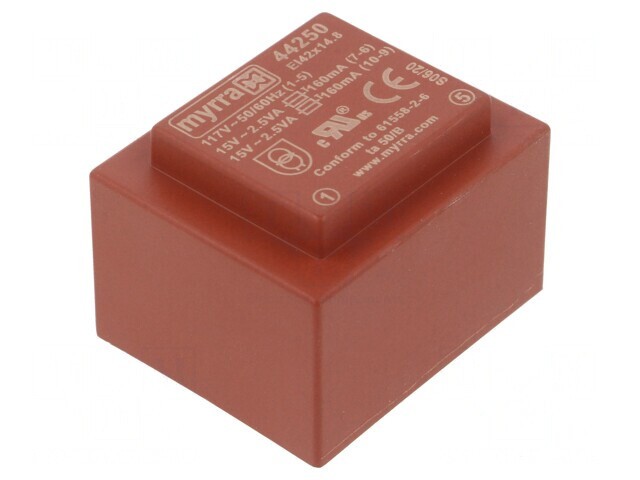 Transformator &icirc;ncapsulat 5VA 15V 15V PCB