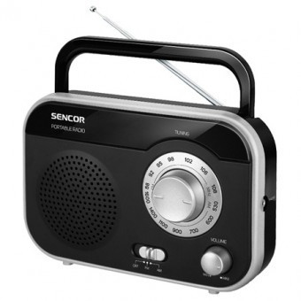 Radio portabil negru sencor foto