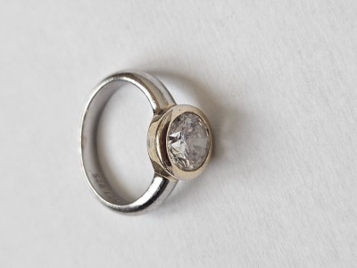 Inel argint cu zirconiu #3050 foto