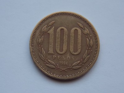 100 PESOS 1994 CHILE foto