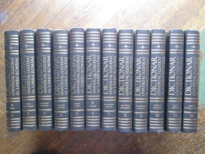 DICȚIONAR UNIVERSAL ILUSTRAT AL LIMBII ROM&amp;Acirc;NE - 12 VOLUME foto