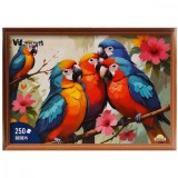 Puzzle Witty Puzzlezz, Familie de papagali, 250 piese