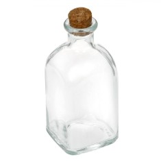 Sticlă cu Dop, 150ml, Capacitate 0,15L, Potrivită pentru Mașina de Spălat Vase