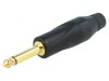 Conector Jack 6.3mm Mufă Tată Mono Piste 2 Drept pe Cablu