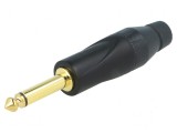 Conector Jack 6.3mm Mufă Tată Mono Piste 2 Drept pe Cablu