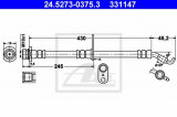 Conducta / cablu frana SUZUKI SX4 (EY, GY) (2006 - 2016) ATE 24.5273-0375.3