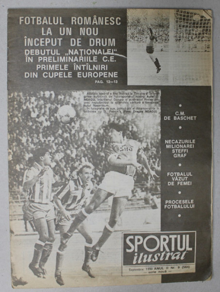 SPORTUL ILUSTRAT , REVISTA , NR.9 , 1990