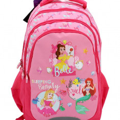 Ghiozdan Disney pentru fetite, 4 compartimente, clasele primare, inaltime 46 cm