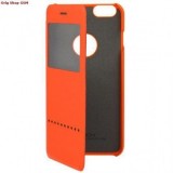 Husa Rock Flip S-View Rapid Apple iPhone 6 Plus (5,5inch ) orange, Cu clapeta, Piele Ecologica