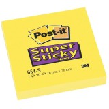 Notite adezive galbene Super Sticky Post-It 76 mm x 76 mm 90 file/cub 3M