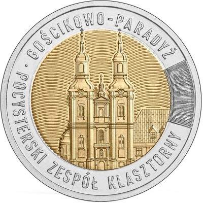 POLONIA 5 ZLOTI 2023 -The Post- Cistercian Monastery Goscikovo - Paradyz , UNC foto