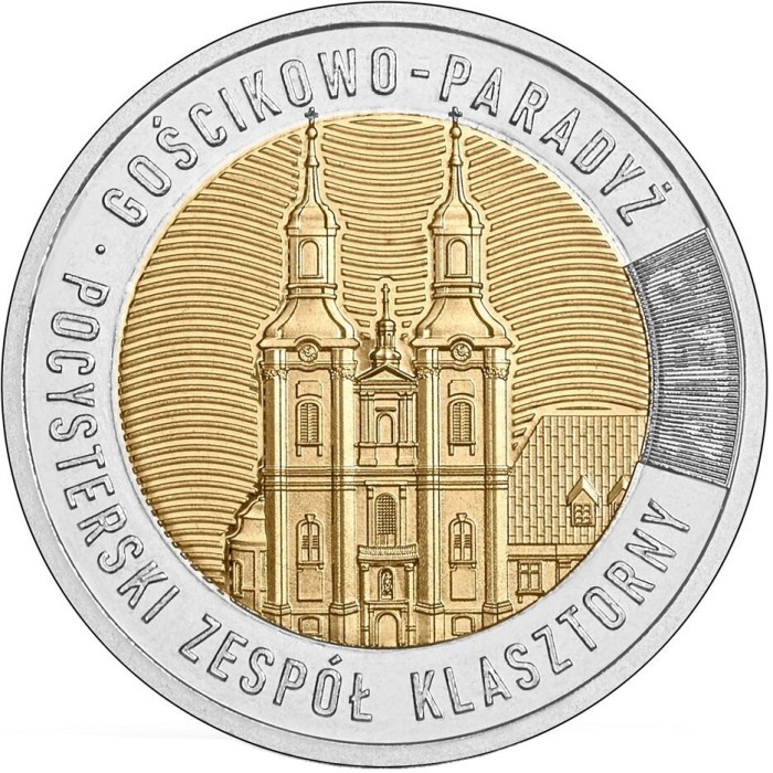 POLONIA 5 ZLOTI 2023 -The Post- Cistercian Monastery Goscikovo - Paradyz , UNC